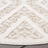 Safavieh Martha Stewart Global 6'-7" x 6'-7" Rug in Light Beige / Brown