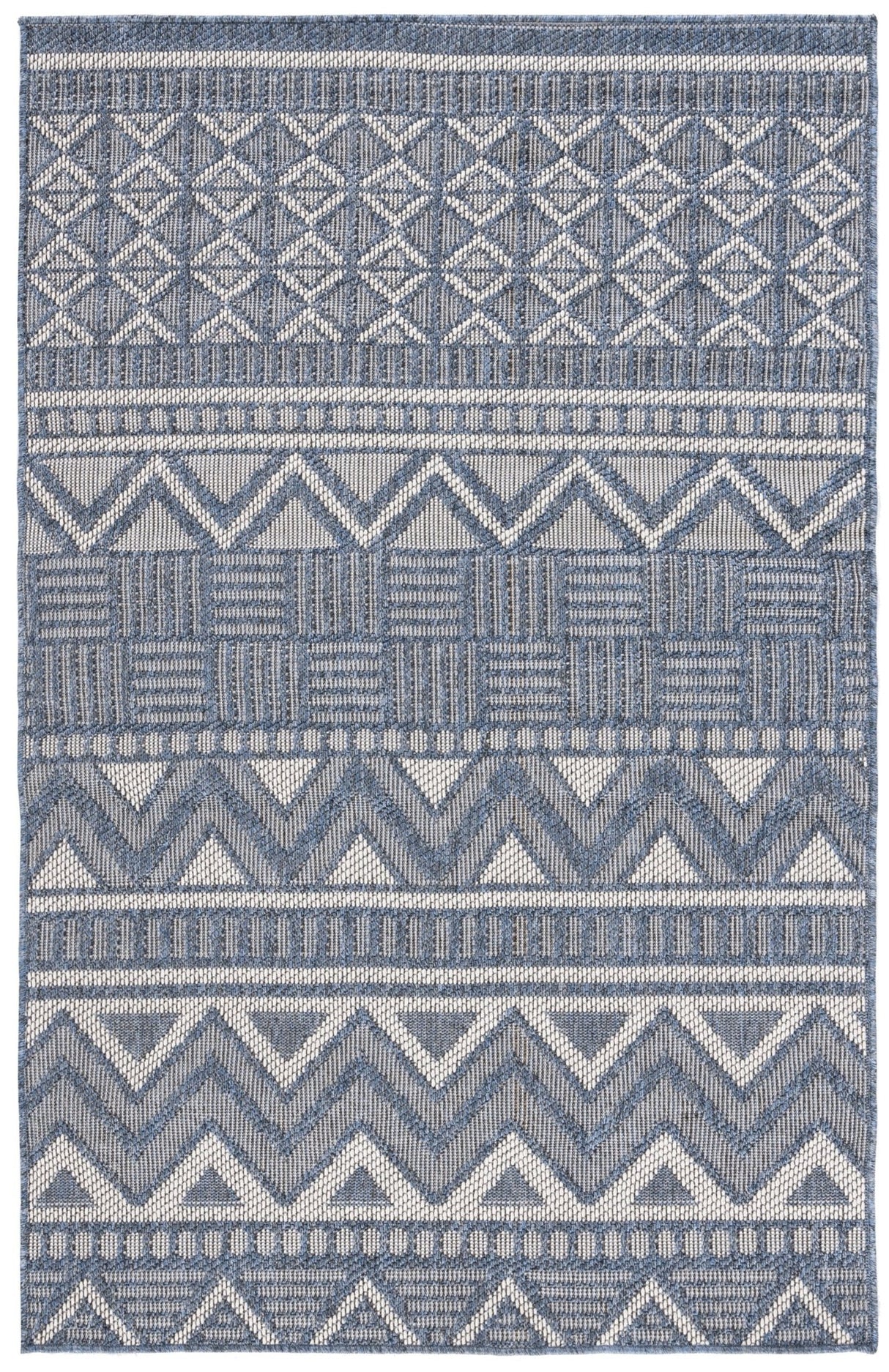 Safavieh Martha Stewart Indoor Outdoor Msro318N Navy/Creme Rug.