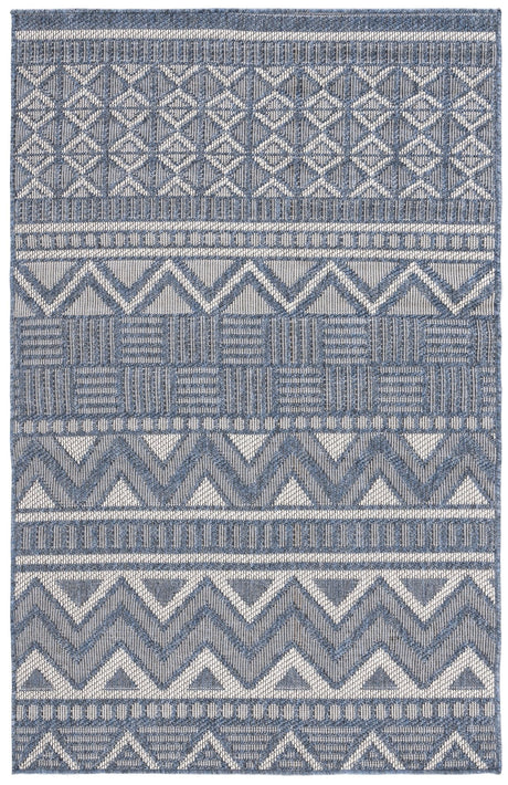 Safavieh Martha Stewart Indoor Outdoor Msro318N Navy/Creme Rug.