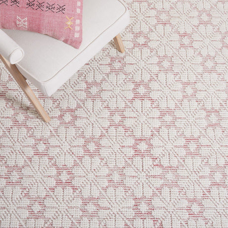 Safavieh Martha Stewart Msr3503Q Ivory/Red Rug.