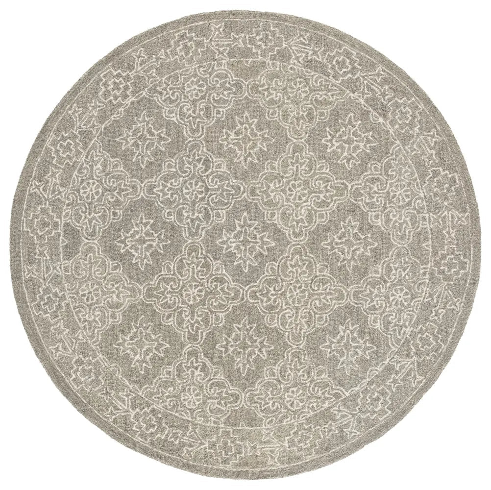 Safavieh Martha Stewart 6'-0" x 6'-0" Rug in Light Grey / Ivory