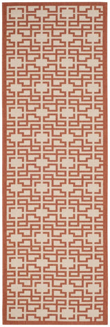 Safavieh Martha Stewart 2'-7" x 8'-2" Rug in Beige / Terracotta