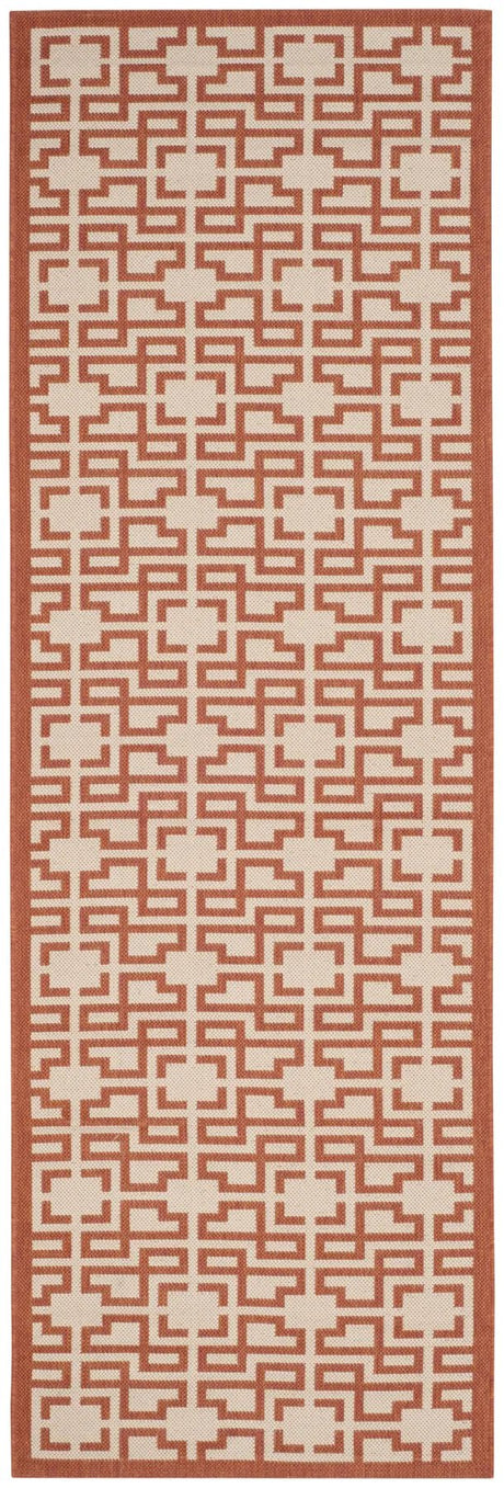 Safavieh Martha Stewart 2'-7" x 8'-2" Rug in Beige / Terracotta