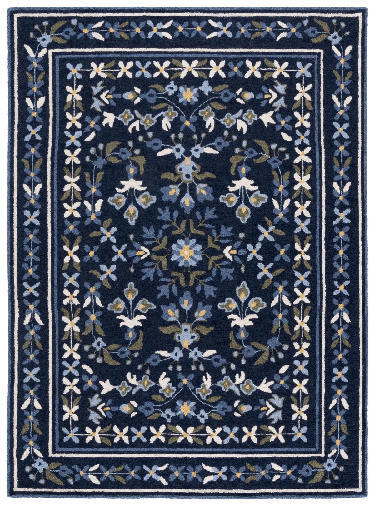 Safavieh Martha Stewart 4'-0" x 6'-0" Rug in Navy / Ivory