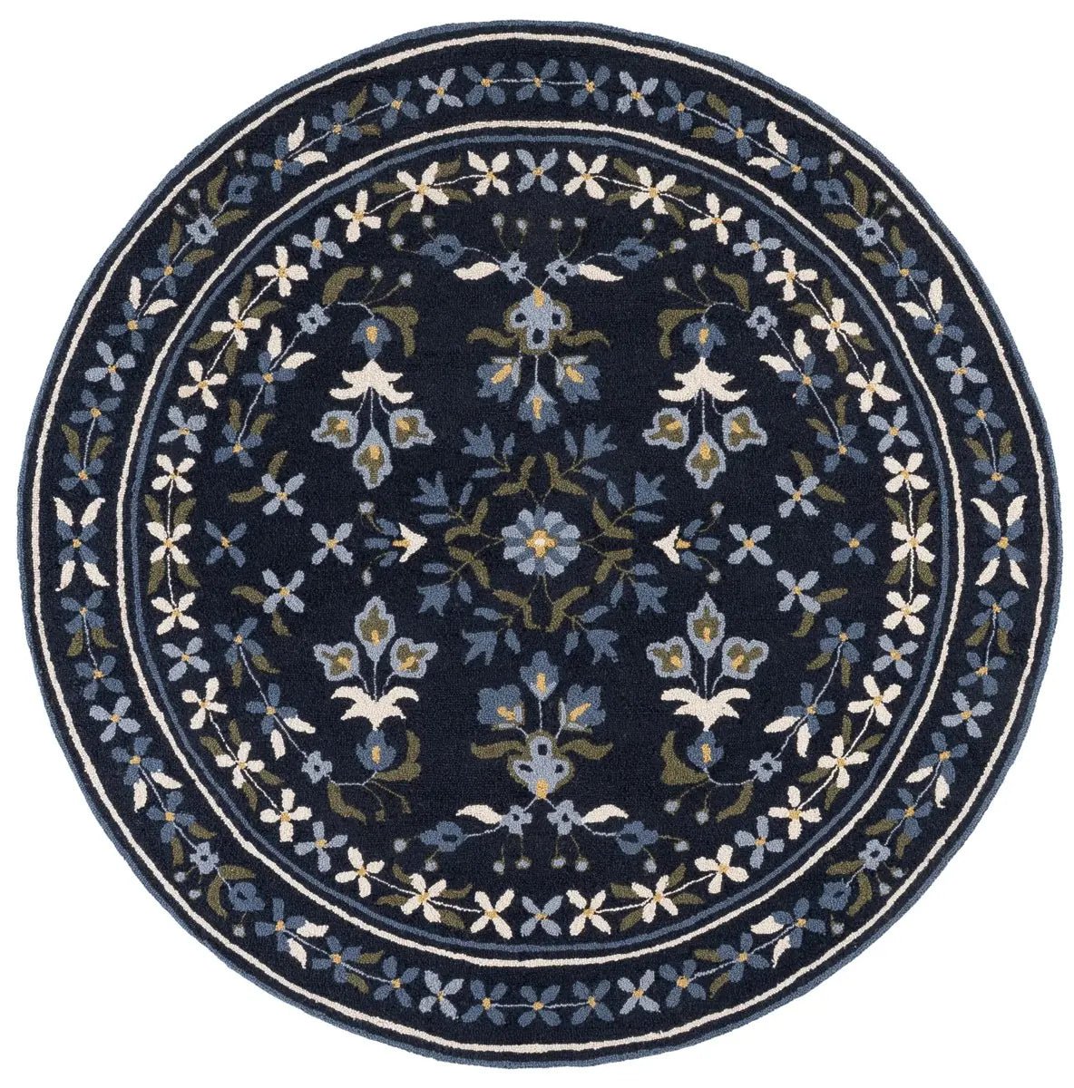 Safavieh Martha Stewart 6'-0" x 6'-0" Rug in Navy / Ivory