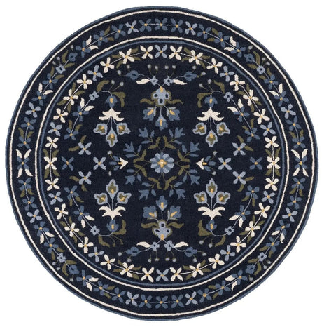 Safavieh Martha Stewart 6'-0" x 6'-0" Rug in Navy / Ivory