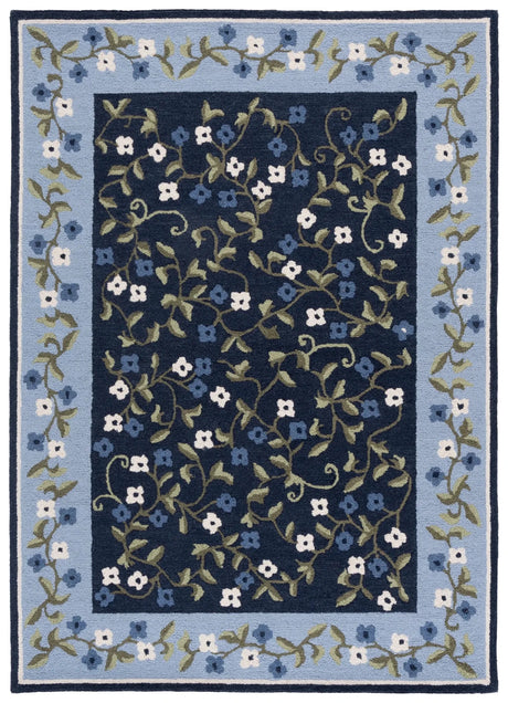Safavieh Martha Stewart 4'-0" x 6'-0" Rug in Navy / Light Blue