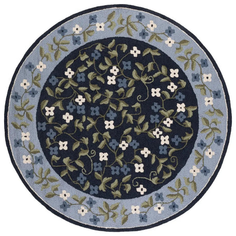 Safavieh Martha Stewart 6'-0" x 6'-0" Rug in Navy / Light Blue