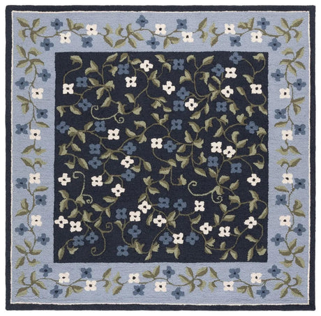 Safavieh Martha Stewart 6'-0" x 6'-0" Rug in Navy / Light Blue