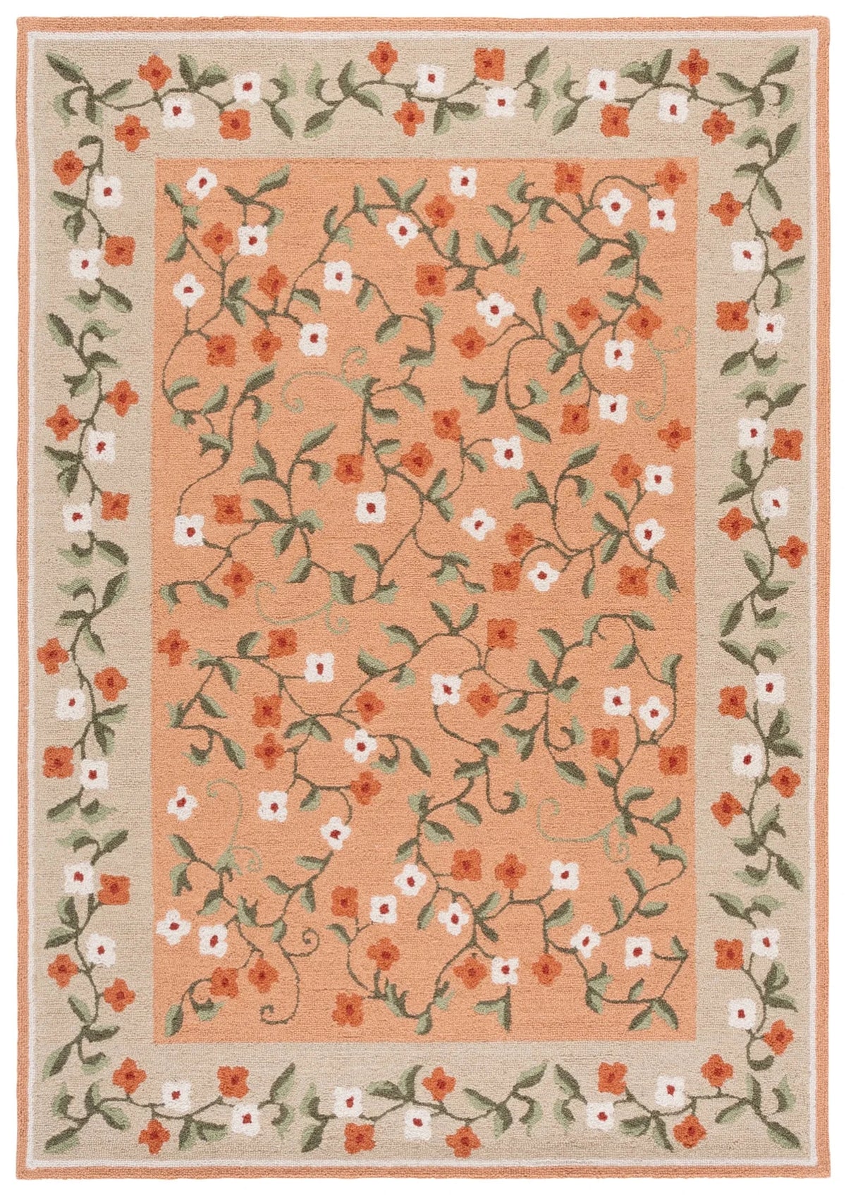 Safavieh Martha Stewart 4'-0" x 6'-0" Rug in Rust / Grey