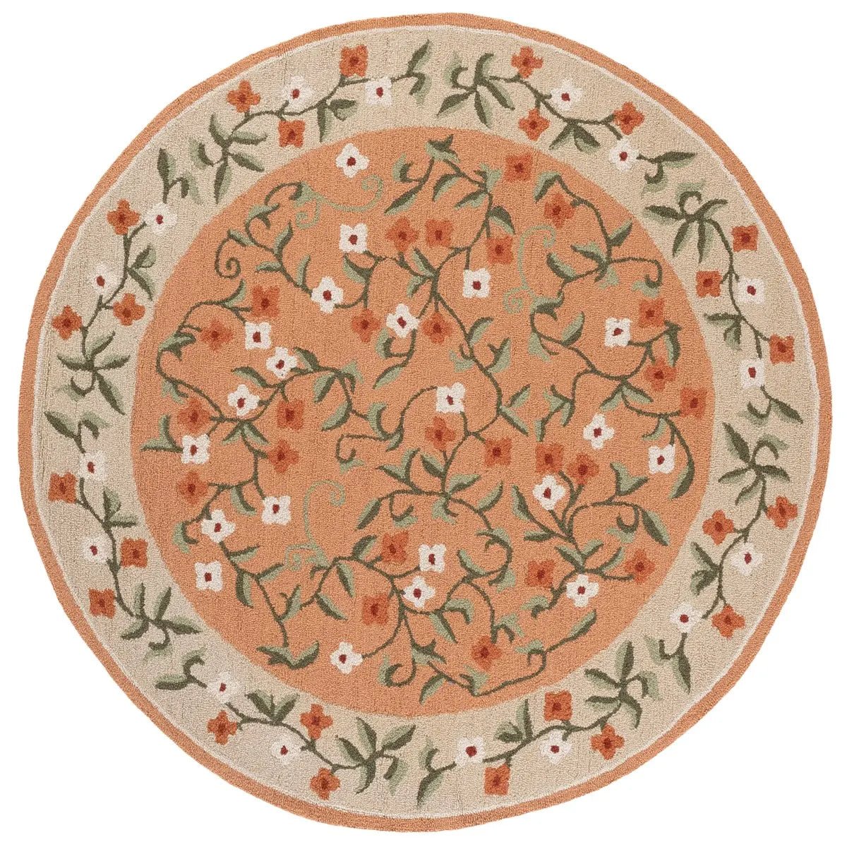 Safavieh Martha Stewart 6'-0" x 6'-0" Rug in Rust / Grey