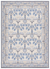 Safavieh Martha Stewart 4'-0" x 6'-0" Rug in Light Blue / Ivory