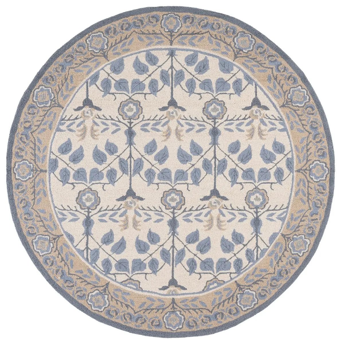 Safavieh Martha Stewart 6'-0" x 6'-0" Rug in Light Blue / Ivory