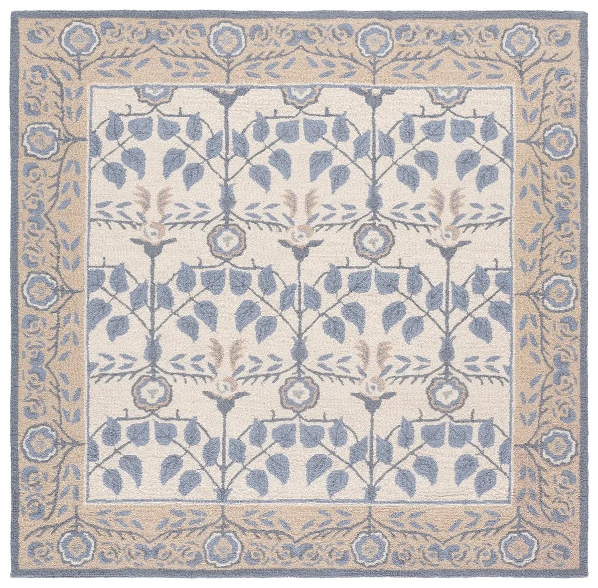 Safavieh Martha Stewart 6'-0" x 6'-0" Rug in Light Blue / Ivory