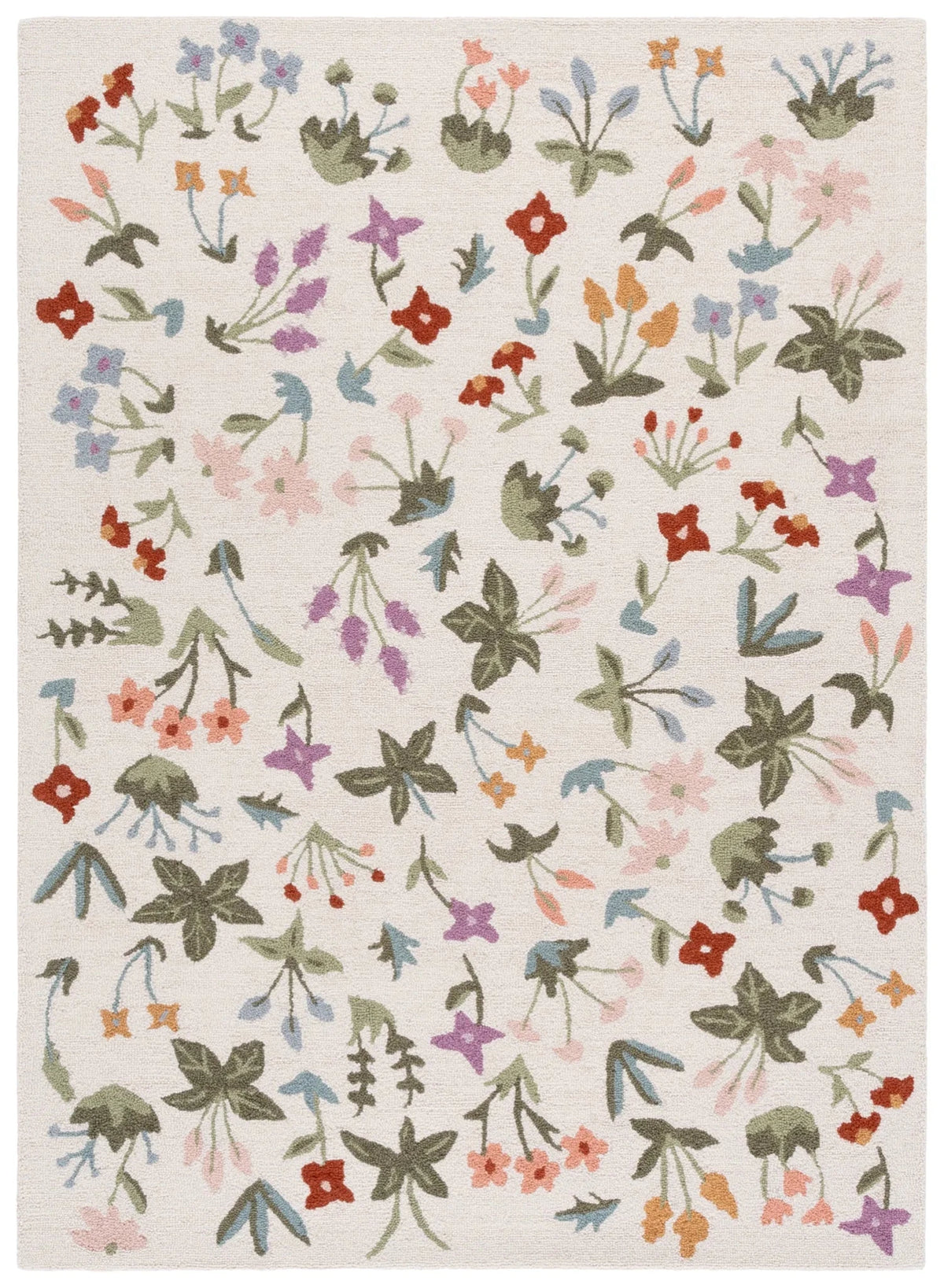 Safavieh Martha Stewart 4'-0" x 6'-0" Rug in Ivory / Green