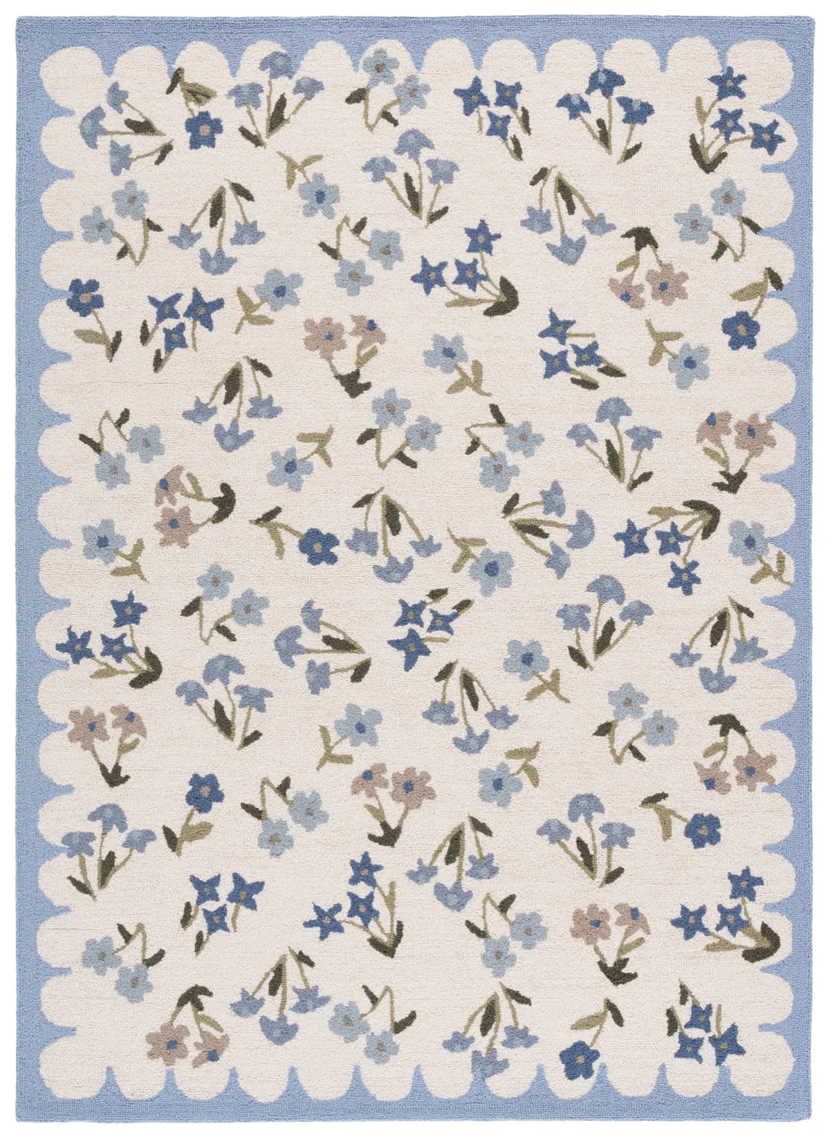 Safavieh Martha Stewart 4'-0" x 6'-0" Rug in Ivory / Light Blue