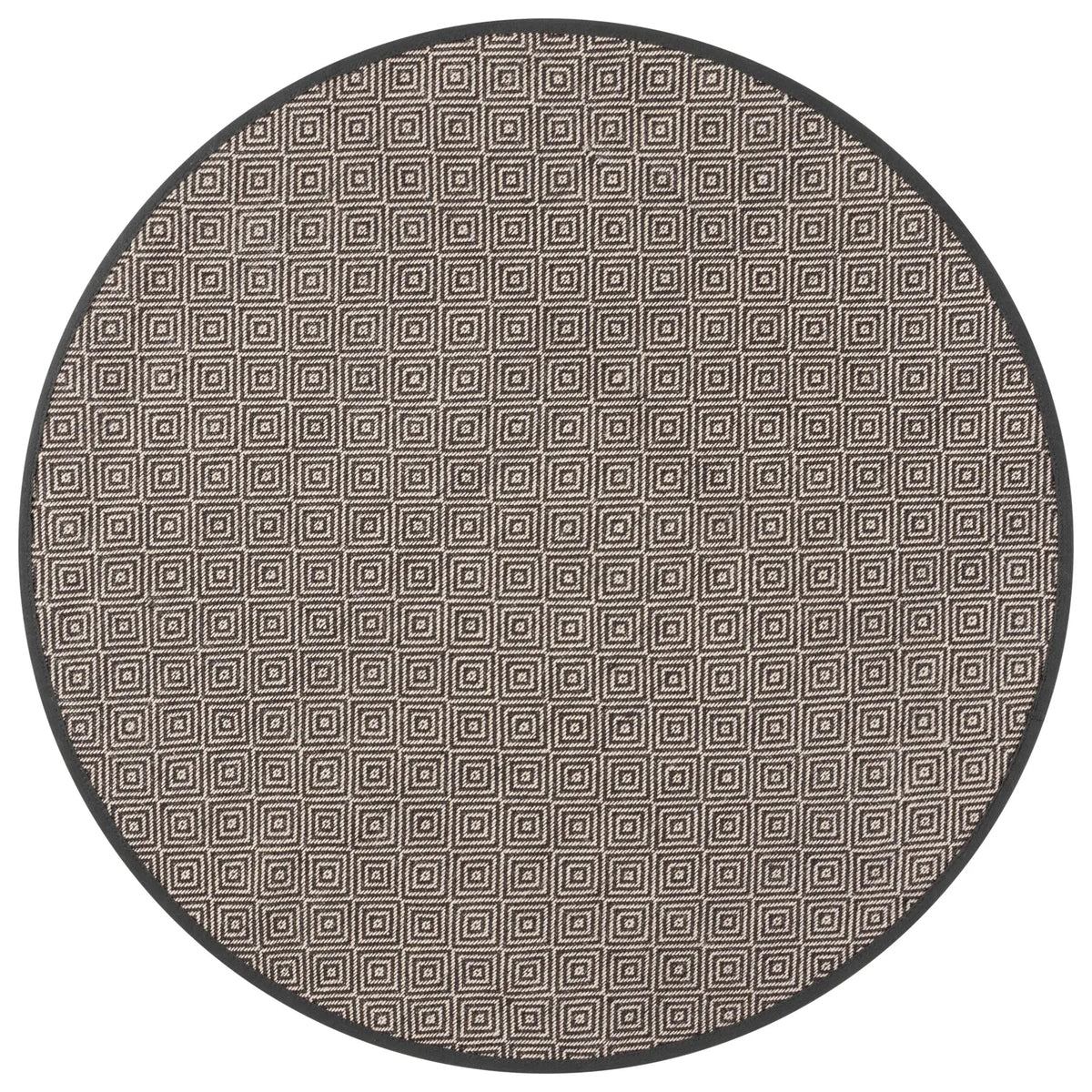 Safavieh Martha Stewart 6'-0" x 6'-0" Rug in Natural / Dark Grey