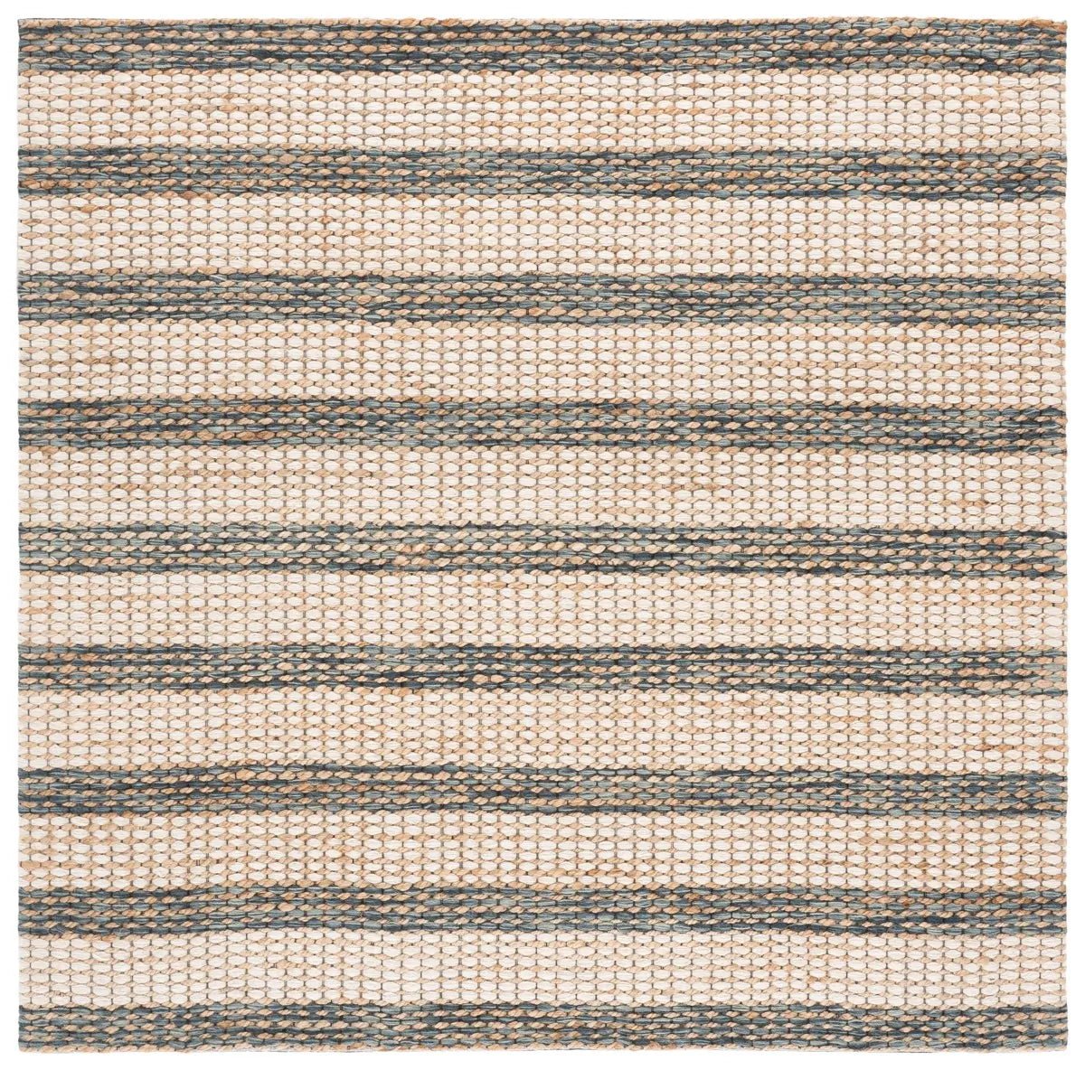 Safavieh Martha Stewart 6'-0" x 6'-0" Rug in Natural / Dark Blue