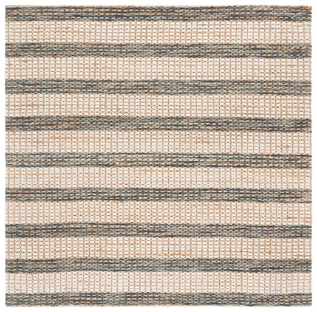 Safavieh Martha Stewart 6'-0" x 6'-0" Rug in Natural / Dark Blue