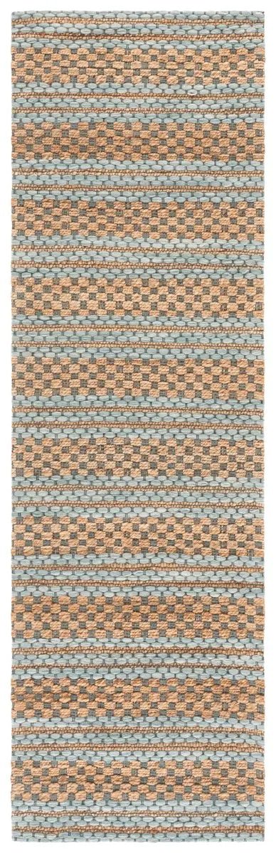 Safavieh Martha Stewart 2'-3" x 8'-0" Rug in Natural / Light Blue