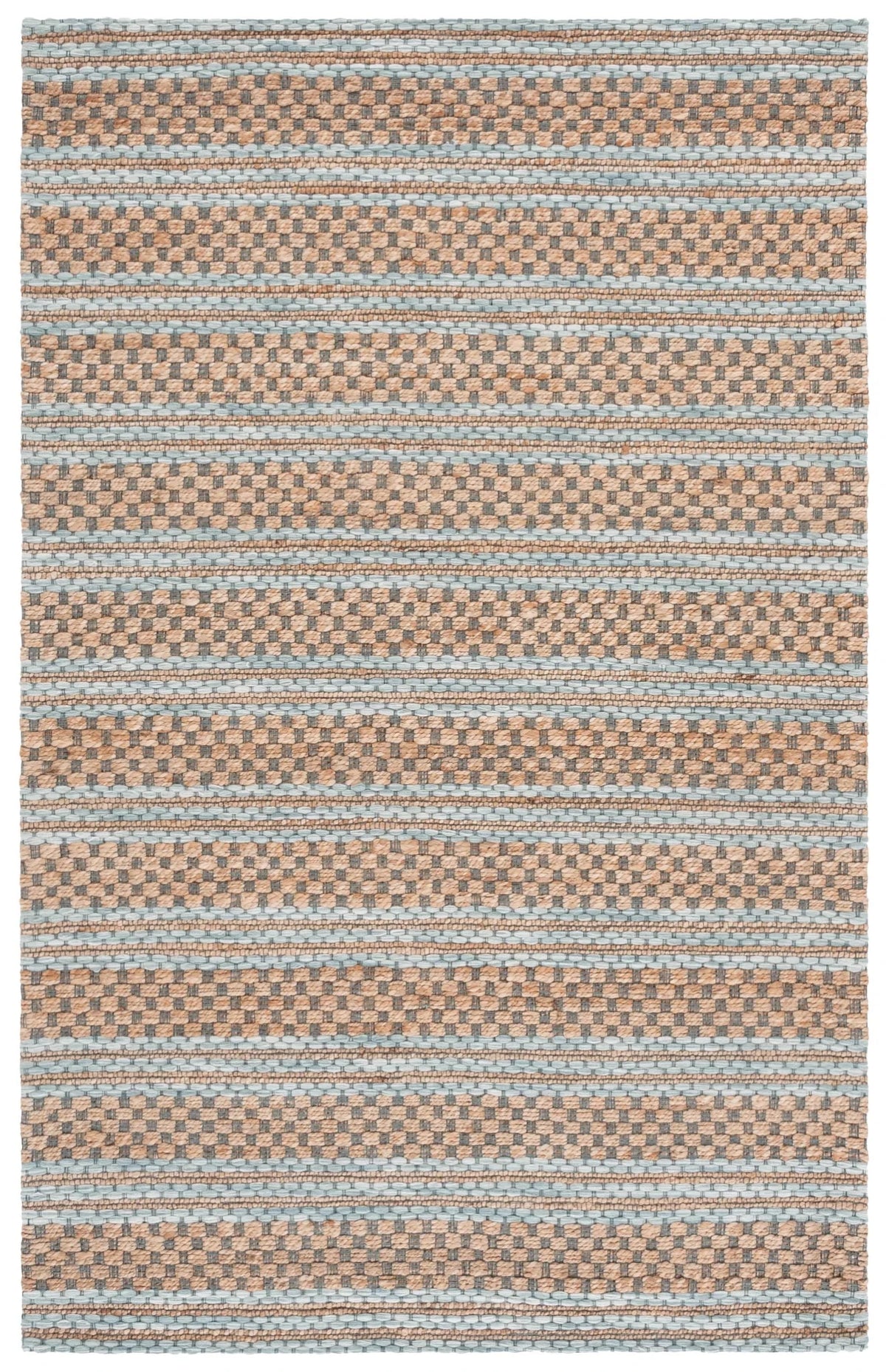 Safavieh Martha Stewart 4'-0" x 6'-0" Rug in Natural / Light Blue