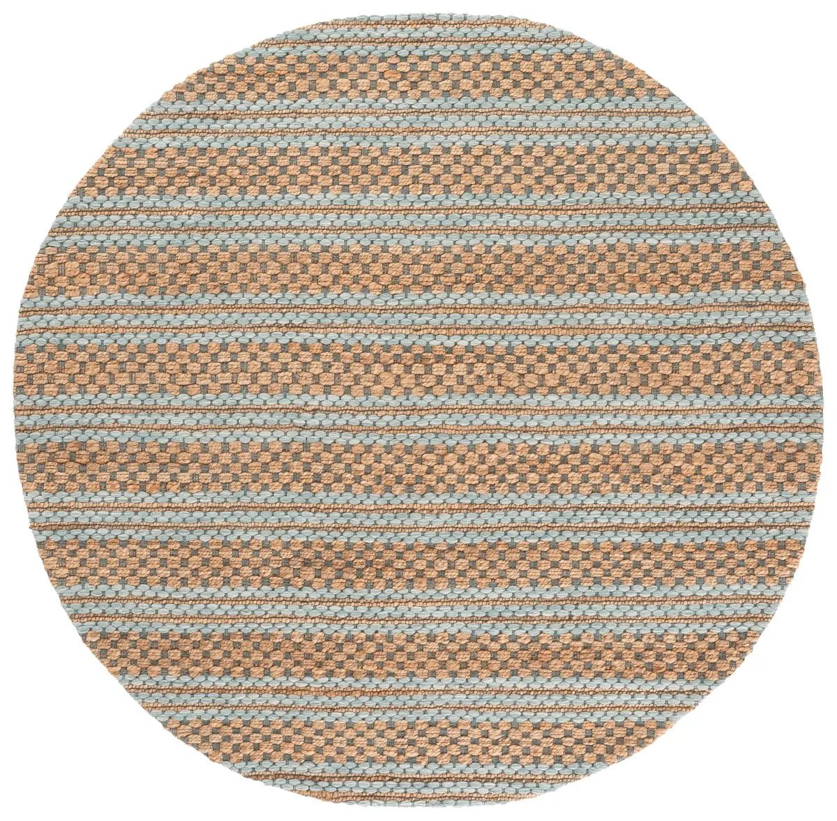 Safavieh Martha Stewart 6'-0" x 6'-0" Rug in Natural / Light Blue