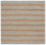 Safavieh Martha Stewart 6'-0" x 6'-0" Rug in Natural / Light Blue
