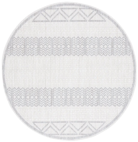 Safavieh Martha Stewart Serenity 6'-7" x 6'-7" Rug in Ivory / Grey