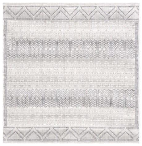 Safavieh Martha Stewart Serenity 6'-7" x 6'-7" Rug in Ivory / Grey