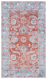 Safavieh Martha Stewart Washable 3'-0" x 5'-0" Rug in Turquoise / Rust