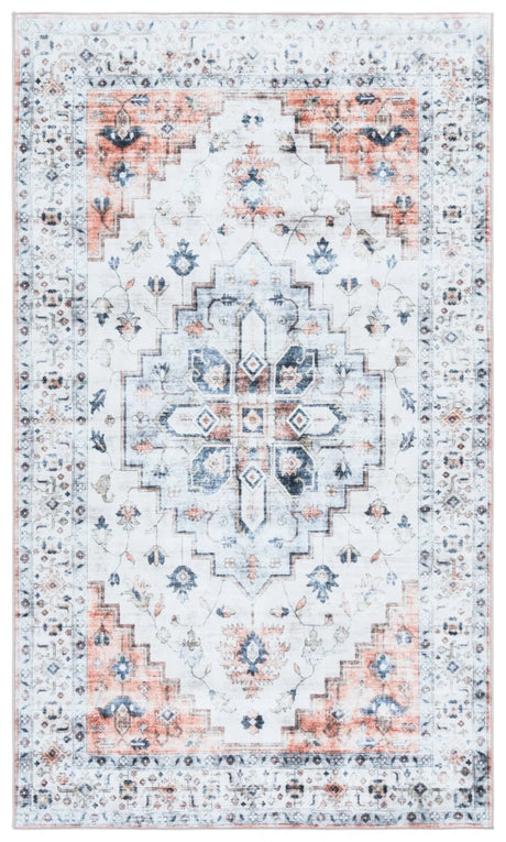 Safavieh Martha Stewart Washable 3'-0" x 5'-0" Rug in Sage / Light Rust
