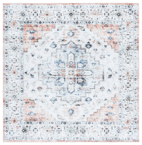 Safavieh Martha Stewart Washable 6'-0" x 6'-0" Rug in Sage / Light Rust
