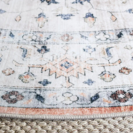 Safavieh Martha Stewart Washable 6'-0" x 6'-0" Rug in Sage / Light Rust