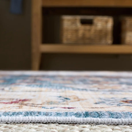 Safavieh Martha Stewart Washable 5'-0" x 7'-0" Rug in Green / Beige