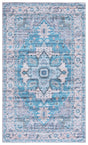 Safavieh Martha Stewart Washable 3'-0" x 5'-0" Rug in Grey / Turquoise