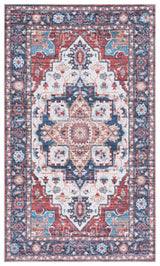 Safavieh Martha Stewart Washable 3'-0" x 5'-0" Rug in Rust / Blue