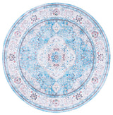 Safavieh Martha Stewart Washable 6'-0" x 6'-0" Rug in Turquoise / Beige