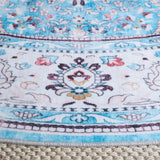 Safavieh Martha Stewart Washable 6'-0" x 6'-0" Rug in Turquoise / Beige