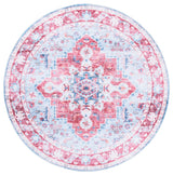 Safavieh Martha Stewart Washable 6'-0" x 6'-0" Rug in Red / Blue