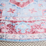 Safavieh Martha Stewart Washable 6'-0" x 6'-0" Rug in Red / Blue