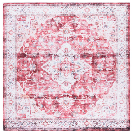 Safavieh Martha Stewart Washable 6'-0" x 6'-0" Rug in Rust / Gold