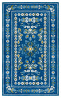 Safavieh Martha Stewart Washable 3'-0" x 5'-0" Rug in Dark Blue / Beige