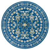 Safavieh Martha Stewart Washable 6'-0" x 6'-0" Rug in Dark Blue / Beige