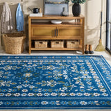 Safavieh Martha Stewart Washable 8'-0" x 10'-0" Rug in Dark Blue / Beige