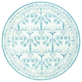 Safavieh Martha Stewart Washable 6'-0" x 6'-0" Rug in Ivory / Light Blue