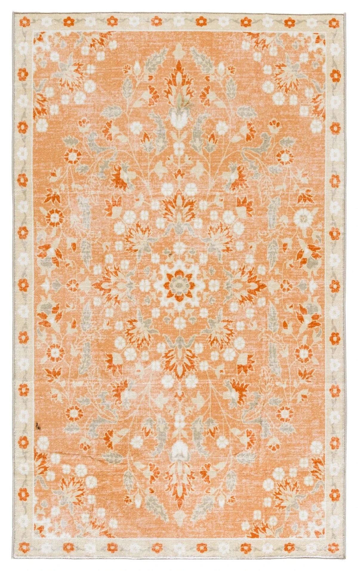 Safavieh Martha Stewart Washable 3'-0" x 5'-0" Rug in Rust / Beige
