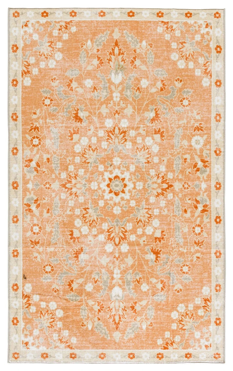 Safavieh Martha Stewart Washable 3'-0" x 5'-0" Rug in Rust / Beige