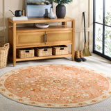 Safavieh Martha Stewart Washable 6'-0" x 6'-0" Rug in Rust / Beige