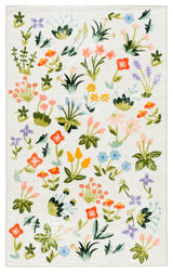 Safavieh Martha Stewart Washable 3'-0" x 5'-0" Rug in Beige / Red