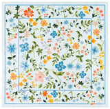Safavieh Martha Stewart Washable 6'-0" x 6'-0" Rug in Light Blue / Rust